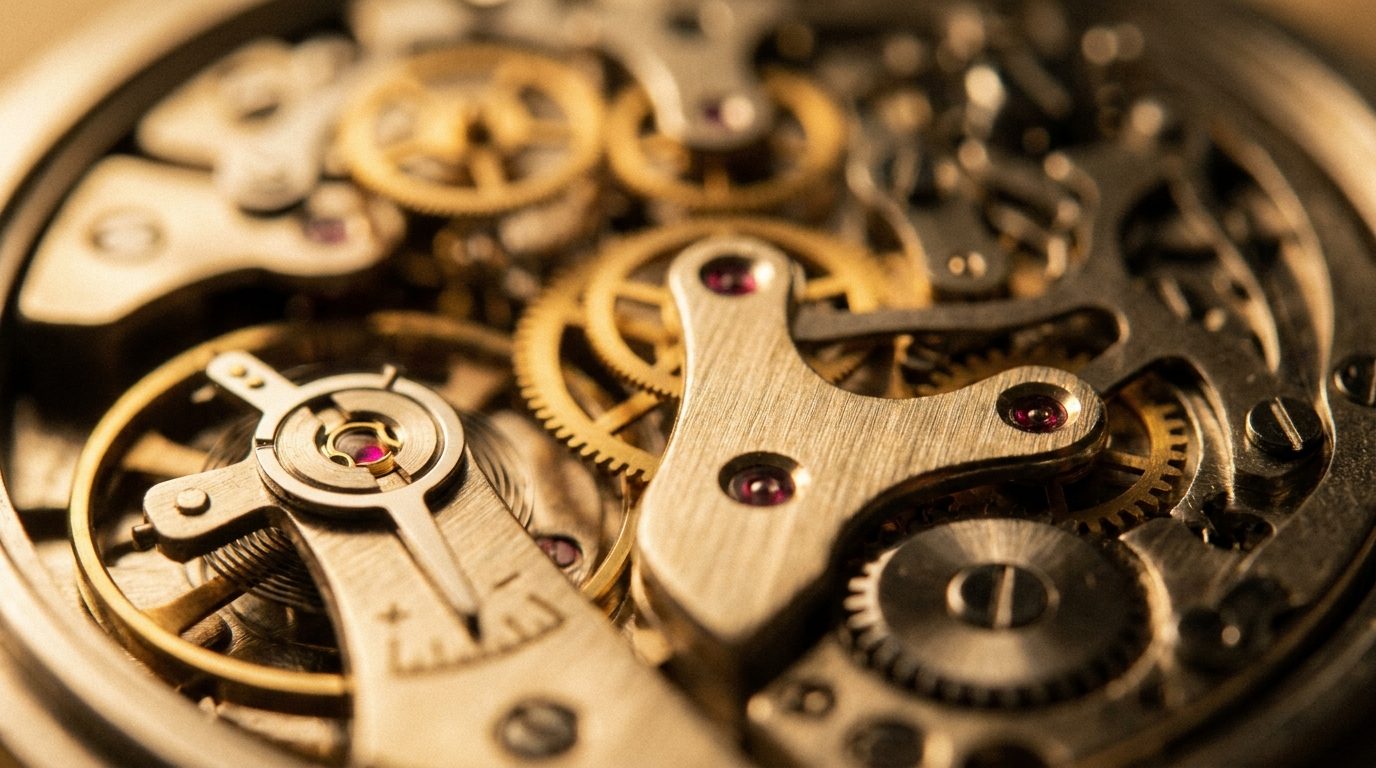 Watch mechanism gears