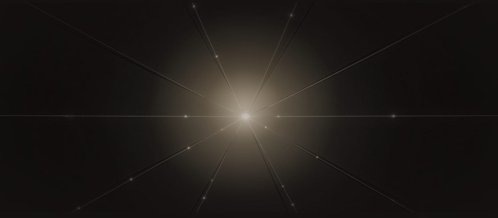 Light burst radiating along fine trajectories